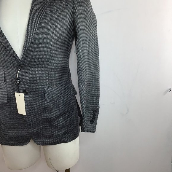 Thom Sweeney Steel Gray Two Button Suit SZ 46/US36 - Picture 2 of 11